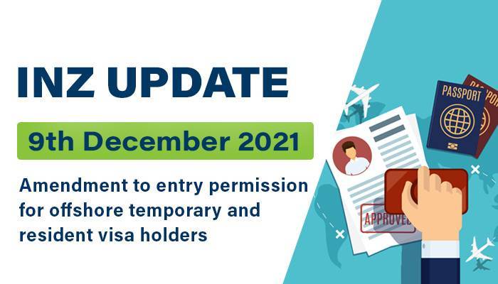 Entry Permissions for Offshore Temporary and Resident Visa Holders