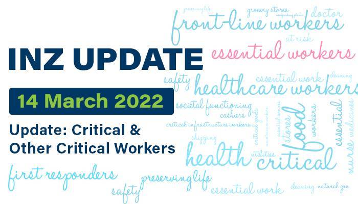 Update: Critical & Other Critical Workers