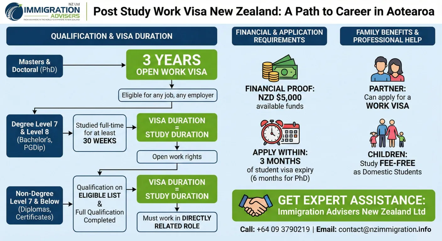 Post Study Work Visa New Zealand | Apply for NZ PSW